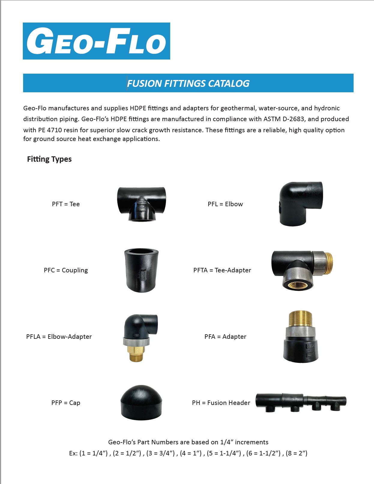 Geo-Flo Fitting Catalog