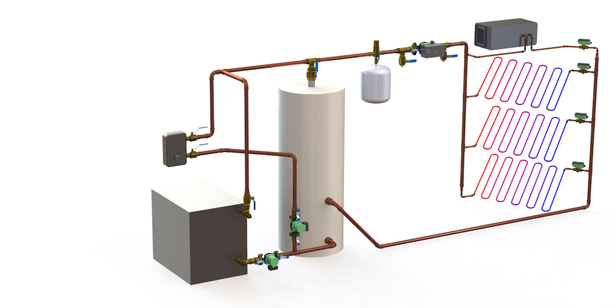 Basic with Supplemental Heat Direct-to-Load Schematic